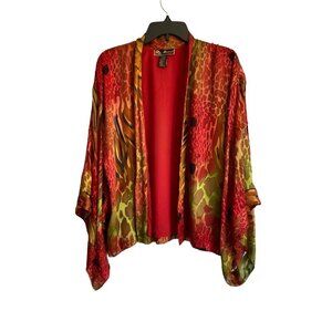 VINTAGE 80'S MIRASOL WOMEN'S SILK RUANA SZ S